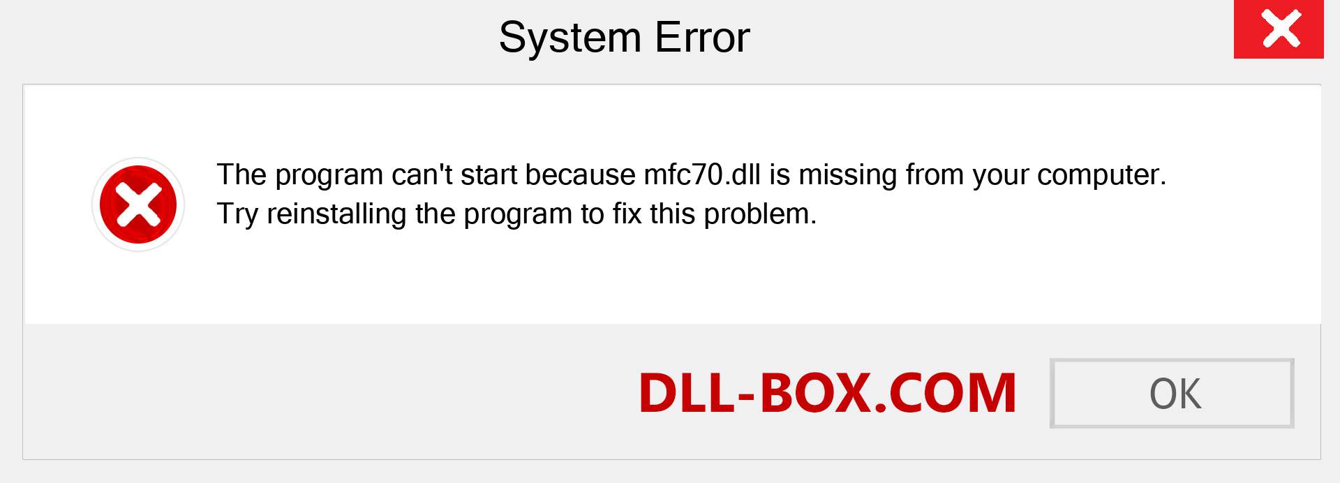  mfc70.dll file is missing?. Download for Windows 7, 8, 10 - Fix  mfc70 dll Missing Error on Windows, photos, images
